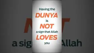 The true measure of Allah&rsquo;s love for you #islam #shorts