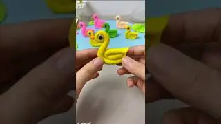 Duck 🦢🦆making clay easy idea #diy #handmade #clayart #clay #viralvideo #craft #ideas #mimecraftyt