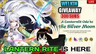 🔴 🇮🇳 Lantern Rite is Here | Giveaway at 300 Subs | Genshin LIVE