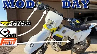 Husqvarna TE 250 gets some goodies! CYCRA, ODI and Pinit Racing parts
