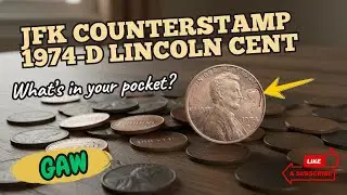 JFK Counterstamped Lincoln Cent - What's in your pocket? #coin #counterstamp #jfk