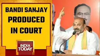 Telangana BJP Chief Bandi Sanjay Produced In Court After Arrest In SSC Paper Leak Case