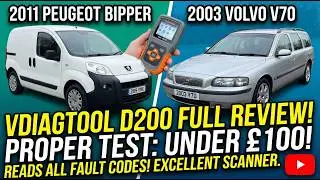 This £100 OBD Scanner Read ALL My Volvo Fault Codes?! 😲 | VDiagTool D200 Review