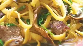 Kosher Beef Sukiyaki with Noodles - Jamie Geller
