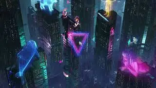 Neon Nights: Cyberpunk Ambient Music for Relaxation and Meditation  Super Calm Sci Fi Music