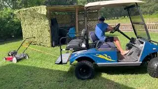 Redneck Engineering: The Golf Cart Mower!