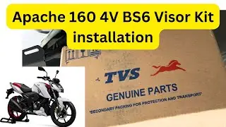 Apache 160 4V BS6 Visor installation Kit #tvsapachevisor #visor #apache1604v #apache160visor
