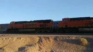 WB BNSF Autoracks At Lenwood CA! #bigbossrailfanner