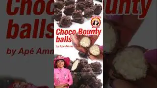 Chocolate bounty balls dessert by Ap&eacute; Amma #shorts