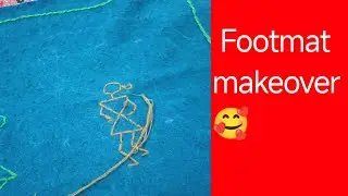  Makeover of footmat with warli art Live Vlog ❤️❤️💯🌺🥰👍🤝(3rd day) and knowing history of Warli Art. 