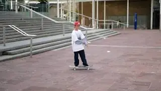 Skateboarders at Aotea square