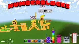 Numberblocks no Minecraft 😱🔥 233, 234 e 235 ⛏️🔢