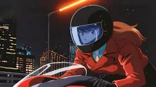 PRISS // Feel the 80s Rush - Priss Asagiri on Her Bike at Midnight