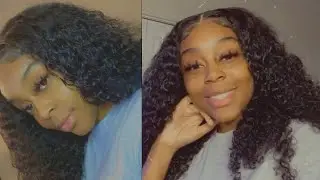 🔥 18inch Low Maintenance Curly Wig Tutorial + lace melt | IShow Hair