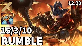 Rumble Mid vs Tryndamere - KR Grandmaster | Patch 12.23