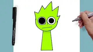 How To Draw  OWAKCX (Lime) | INCREDIBOX SPRUNKI