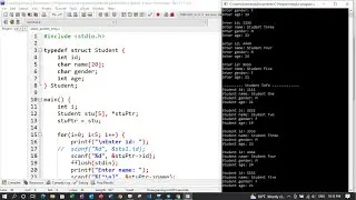70. C Programming Structure, Pointer And Array | Khmer Computer Knowledge