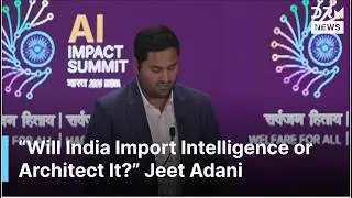 FULL SPEECH: Jeet Adani Unveils Vision for Sovereign AI, Energy and Compute Infrastructure | AI1G