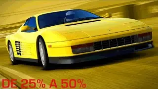 Real Racing 3 - S&eacute;rie Exclusiva - Ferrari Testarossa - De 25% a 50%
