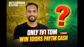BGMI 1v1 TDM Challenge LIVE Now Win ₹100 Paytm Cash in Next 30 Minutes
