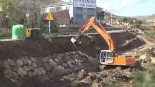 ANGEL EL LEVITA HACIENDO UNA ESCOLLERA JUNTO A LOS BAÑOS DE FITERO NAVARRA 13 10 2014