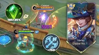 Harley One Hit Build 2025 &ndash; Full Burst Mage Gameplay | Mobile Legends