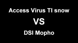 Virus TI snow VS DSI mopho analog synth
