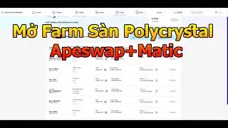 Mở Farm Polycrystal Mạng Matic - Mở Pool Đơn WMATIC & Kiếm Tiền Online