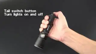 Boruit BC09 LED Rechargeable Flshlight with 2200mah 18650 battery for  outside sport.