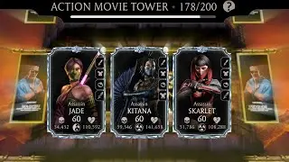 How to Beat Match 178 Action Movie Fatal Tower Using Gold Team & Weak Diamonds | MK Mobile