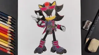 Dibujando a Idol Shadow | Sonic Forces | Drawing Idol Shadow