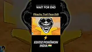 Pikachu Troll Face Edit | #shorts #ytshorts #pikachu #trollface #viral #amv #status #pokemon