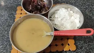6m + Baby food || Healthy weight gain food || Apple poha puree
