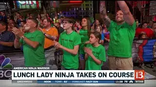 Lunch Lady Ninja Takes on Am. Ninja Warrior Course