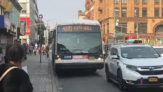 M103 Full Bus Ride From Lexington Av / E 124th St To City Hall (East Harlem To City Hall)