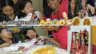 gone wrong challange🤣#bulldog3xnoodals after long time eating with semika🍜😱😰🤤#@Menukasunuwar6720 🙏🙏💗