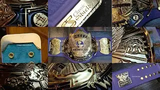Ultimate Warrior Lavender Winged Eagle Extra Flocked  Suede Backing #championshipbelt #wrestlingbelt