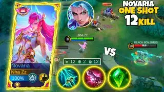 12KILL! NOVARIA VS NEW HERO SUYOU JUNGLER!! NOVARIA BEST BUILD COUNTER | MOBILE LEGENDS