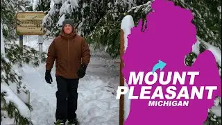 Snowshoeing Fresh Powder in Mt. Pleasant Michigan