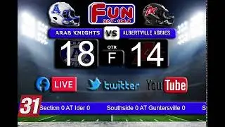 Arab vs Albertville - 082125 - FUN 92.7 FM's LIVE Radio Broadcast