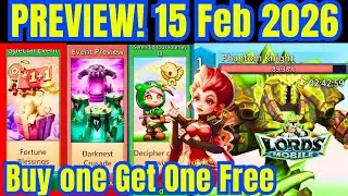 Lords Mobile &ndash; 15 February 2026 Update: packs, monsters & more, Buy one Get one Free