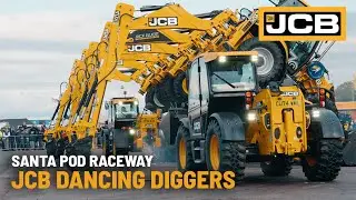 JCB Dancing Diggers at Santa Pod 2025