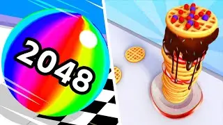 Ball Run 2048 Vs Pancake Run - SpeedRun Gameplay Android, iOS #237