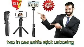 tripad and bluetooth selfie stick unboxing in kannada
