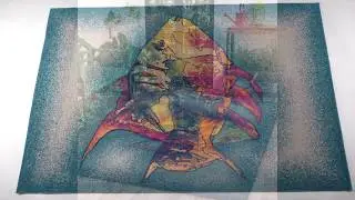 LR Home Tropical Coral Fish Multicolored Indoor/Outdoor Rug