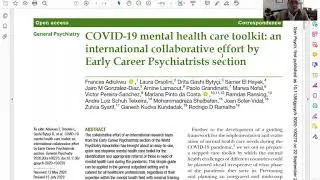 Our science in a nutshell: COVID-19 mental health care toolkit by early career psychiatrists
