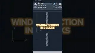 Window section | AUTOCAD TUTORIAL 💡spaces in autocad.( yq arch ) Plug in link in the bio