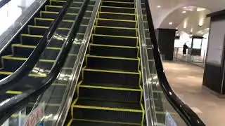 南海高石駅のエスカレーター１【逆走防止ブザー】