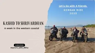 Bike Ride on the Beach | Drone Shot | Golden sunset |Kashid to Shrivardhan | Konkan Ride a#bmwg310gs