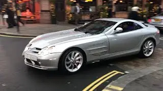 Silver Mercedes SLR McLaren Luxury Car Cruise The Wealthy Streets Of London Mayfair | Watch Da kargo